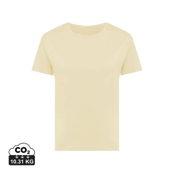  Iqoniq Yala women lightweight recycled cotton t-shirt - iqoniq cream yellow