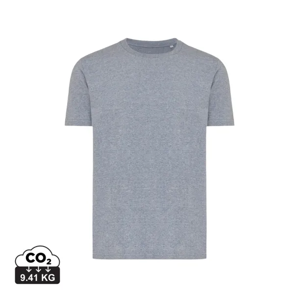 Iqoniq Brett unisex kratka majica od recikliranog pamuka - iqoniq light heather navy