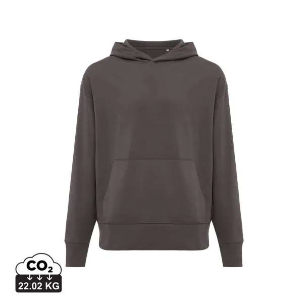  Iqoniq Yoho recycled cotton relaxed hoodie - iqoniq anthracite