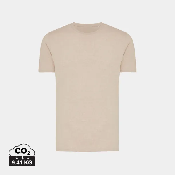 Iqoniq Brett recycled cotton t-shirt - iqoniq light heather brown
