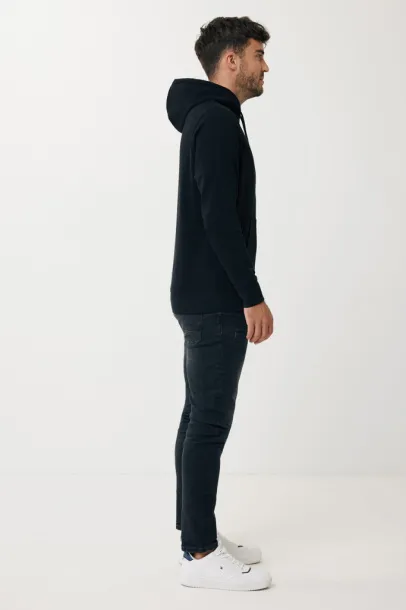  Iqoniq Rila lightweight recycled cotton hoodie - iqoniq Black