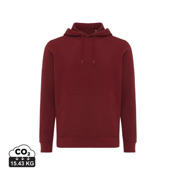  Iqoniq Rila unisex lagani hoodie od recikliranog pamuka, 280 g/m² - iqoniq burgundy