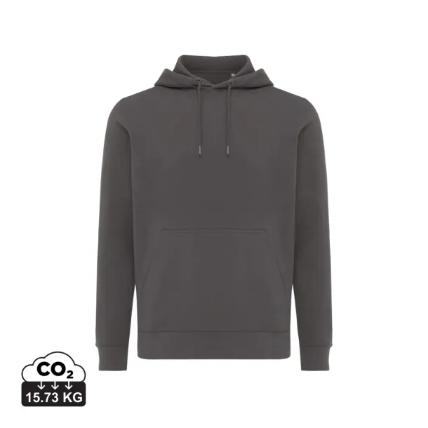  Iqoniq Rila lightweight recycled cotton hoodie - iqoniq anthracite