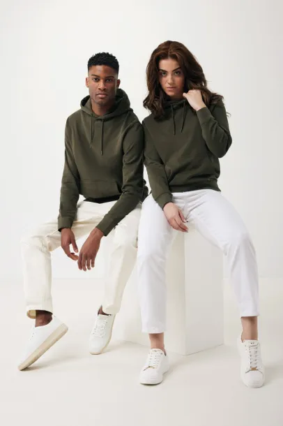  Iqoniq Rila unisex lagani hoodie od recikliranog pamuka, 280 g/m² - iqoniq khaki