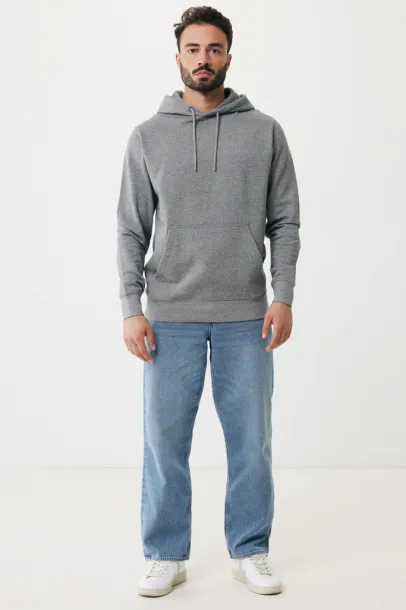  Iqoniq Rila lightweight recycled cotton hoodie - iqoniq light heather anthracite