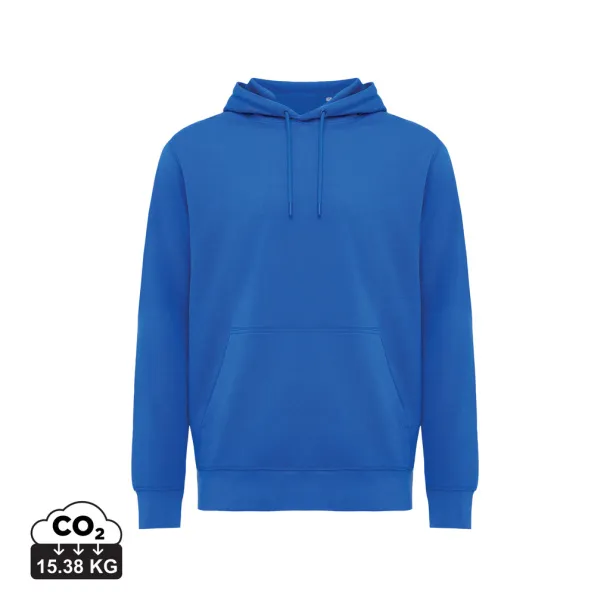  Iqoniq Rila lightweight recycled cotton hoodie - iqoniq Kraljevski plava