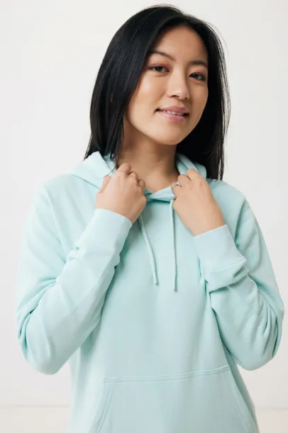  Iqoniq Rila unisex lagani hoodie od recikliranog pamuka, 280 g/m² - iqoniq crushed mint