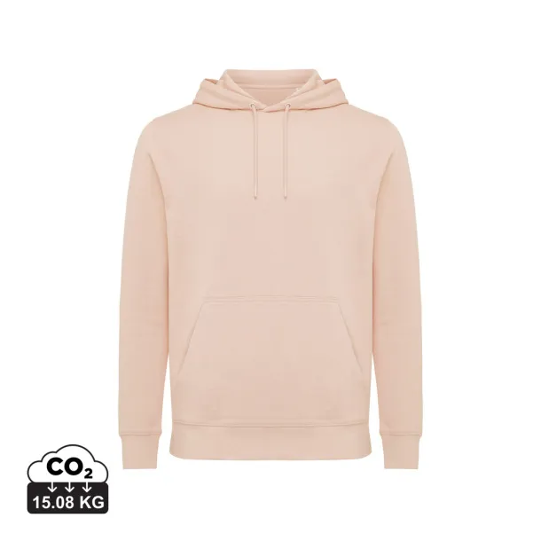  Iqoniq Rila lightweight recycled cotton hoodie - iqoniq peach nectar