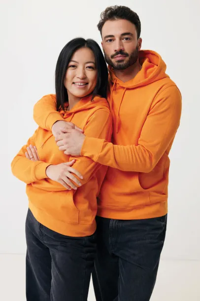  Iqoniq Rila lightweight recycled cotton hoodie - iqoniq Narančasta