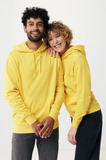  Iqoniq Rila lightweight recycled cotton hoodie - iqoniq Žuta