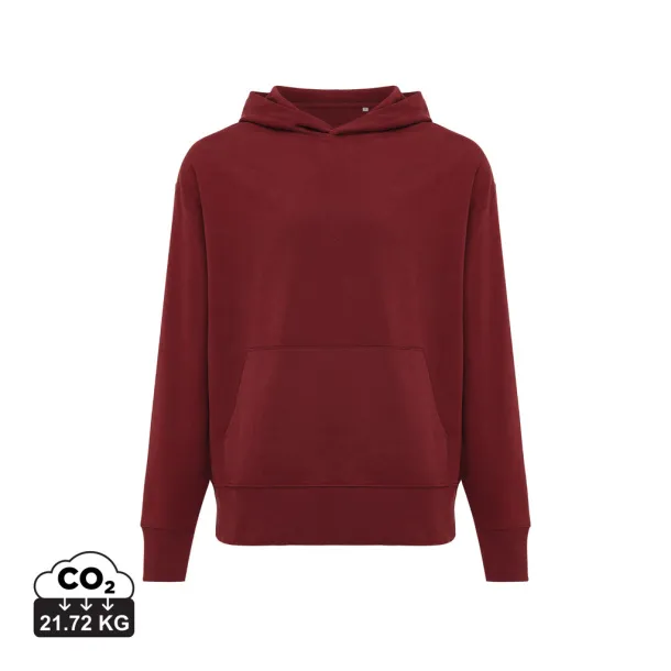  Iqoniq Yoho unisex hoodie od recikliranog pamuka, 340 g/m² - iqoniq burgundy