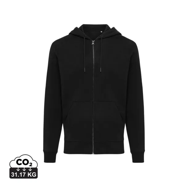  Iqoniq Abisko recycled cotton zip through hoodie - iqoniq Black