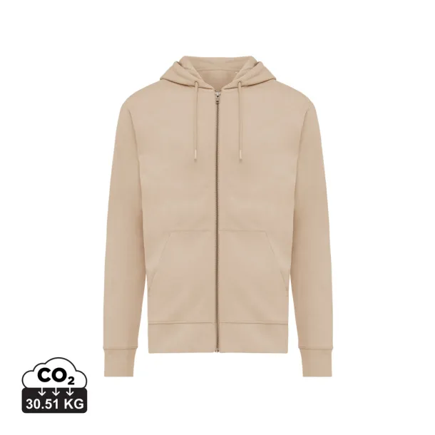 Iqoniq Abisko hoodie sa zatvaračem od recikliranog pamuka - iqoniq desert