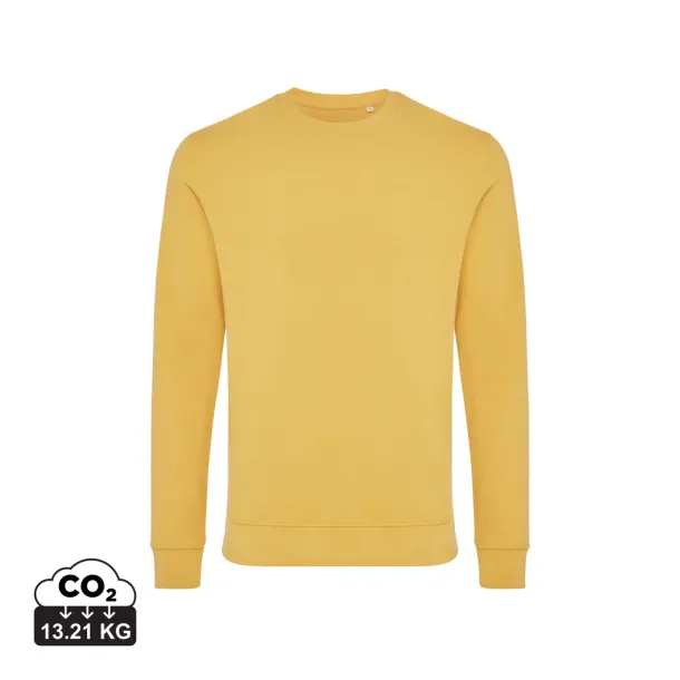  Iqoniq Zion unisex pulover od recikliranog pamuka, 340 g/m² - iqoniq Oker žuta