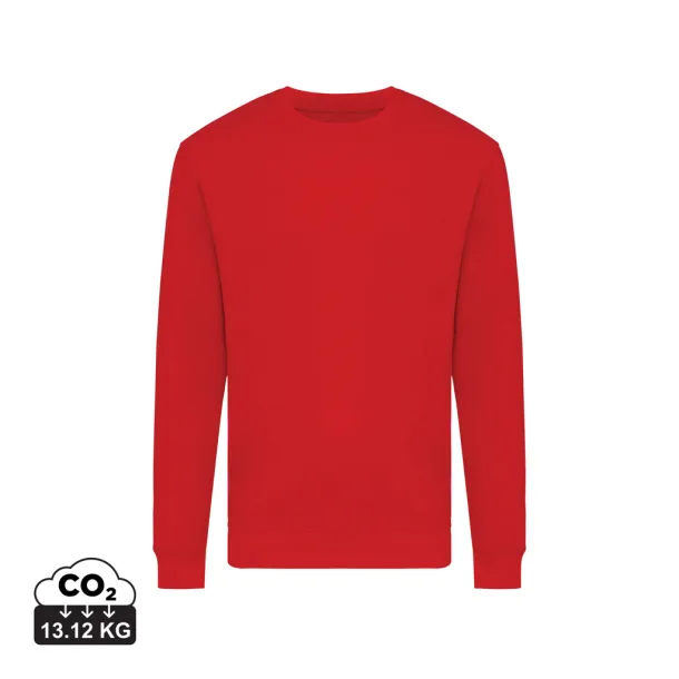  Iqoniq Zion unisex pulover od recikliranog pamuka, 340 g/m² - iqoniq Crvena
