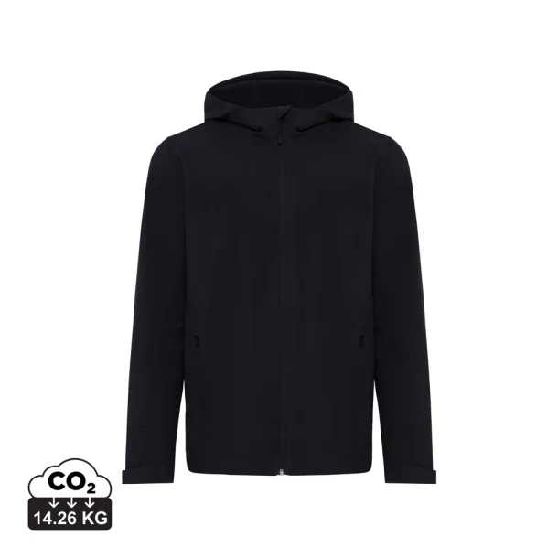  Iqoniq Makalu muška softshell jakna od recikliranog poliestera - iqoniq Crna