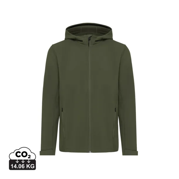  Iqoniq Makalu men recycled polyester soft shell jacket - iqoniq khaki