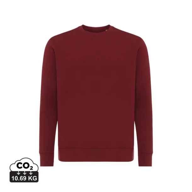  Iqoniq Etosha lagani pulover od recikliranog pamuka, 280 g/m² - iqoniq burgundy