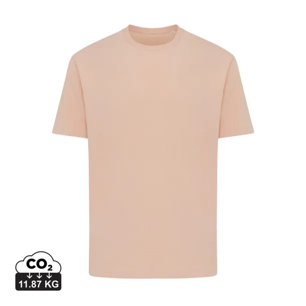 Iqoniq Teide recycled cotton t-shirt - iqoniq peach nectar