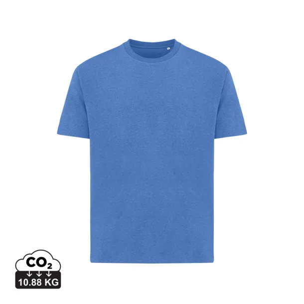 Iqoniq Teide unisex majica kratkih rukava od recikliranog pamuka, 180 g/m2 - iqoniq heather blue