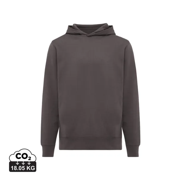 Iqoniq Yengo unisex hoodie od recikliranog pamuka s bočnim džepovima, 280 g/m² - iqoniq anthracite