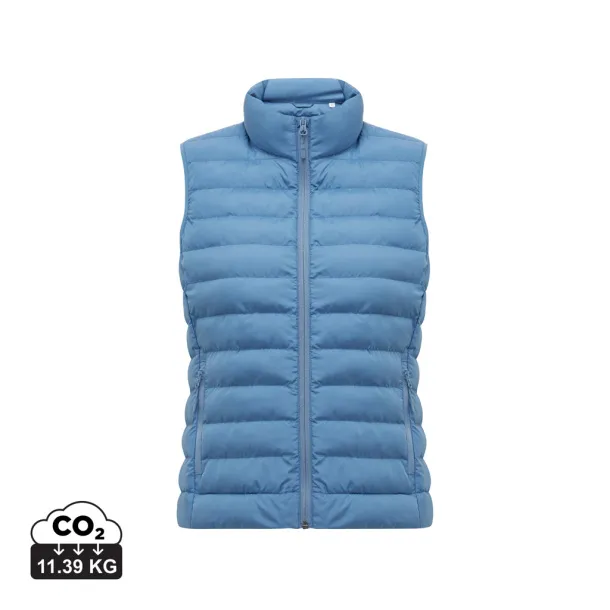 Iqoniq Meru women recycled polyester bodywarmer - iqoniq Moon blue