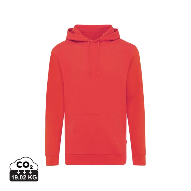  Iqoniq Jasper unisex hoodie od recikliranog pamuka - iqoniq luscious red