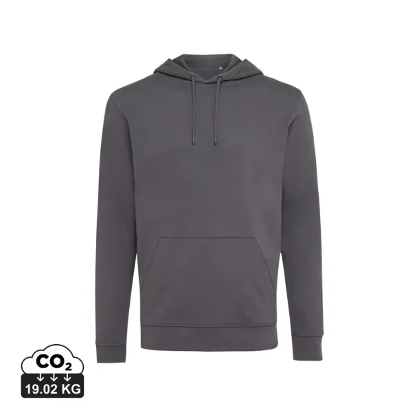  Iqoniq Jasper recycled cotton unisex hoodie - iqoniq anthracite