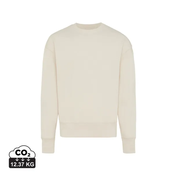  Iqoniq Kruger unisex opušteni pulover od recikliranog pamuka, 340 g/m² - iqoniq natural raw