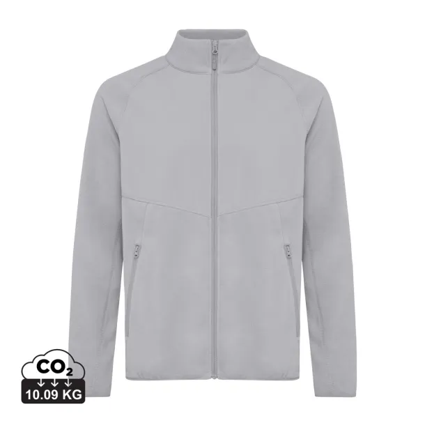  Iqoniq Talung recycled polyester microfleece zip through - iqoniq storm grey