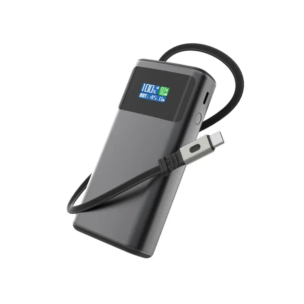  Quantum RCS ultra-brza PD45W prijenosna baterija s ekranom, 10 000 mAh Siva Crna