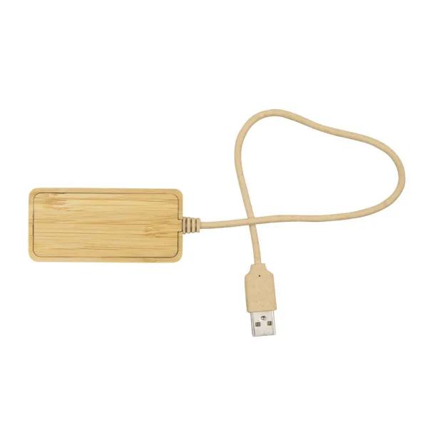 Kenzie B'RIGHT USB hub od bambusa wood