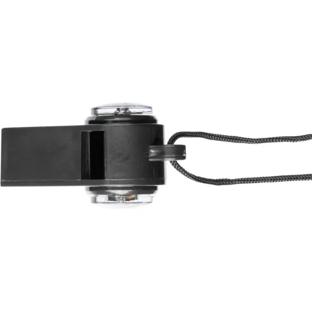 Whistle with compass and thermometer Crna