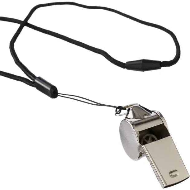  Whistle with neck cord Crna