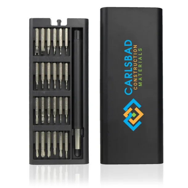  Screwdriver set 24 el. Crna
