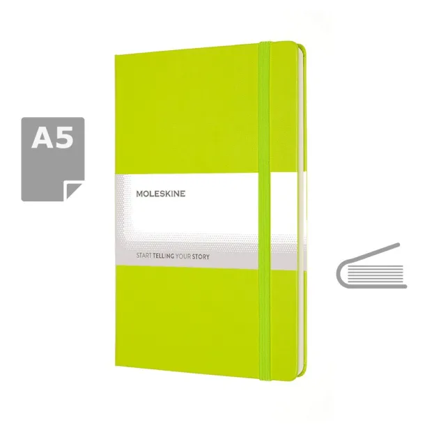  MOLESKINE notes, cca A5 Limeta