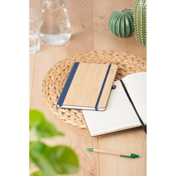  Notes od bambusa, cca A5 Plava