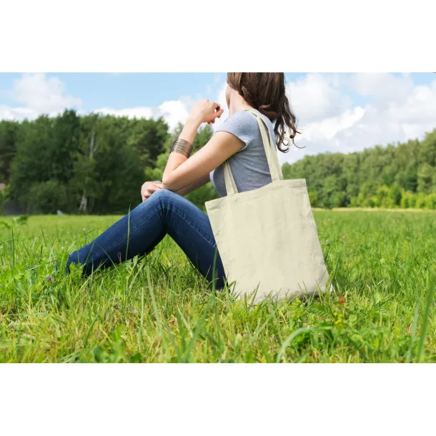  Cotton shopping bag, 140 g/m2 beige