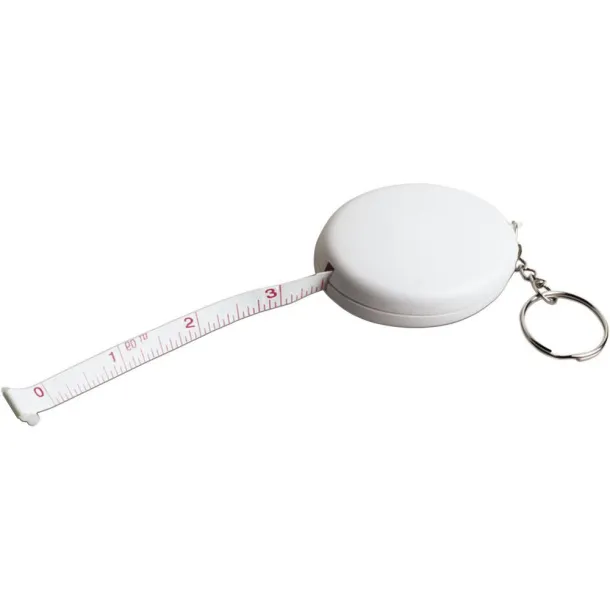  Keyring, measuring tape 1,5m Bijela