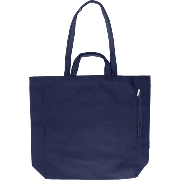  Recycled cotton shopping bag Plava