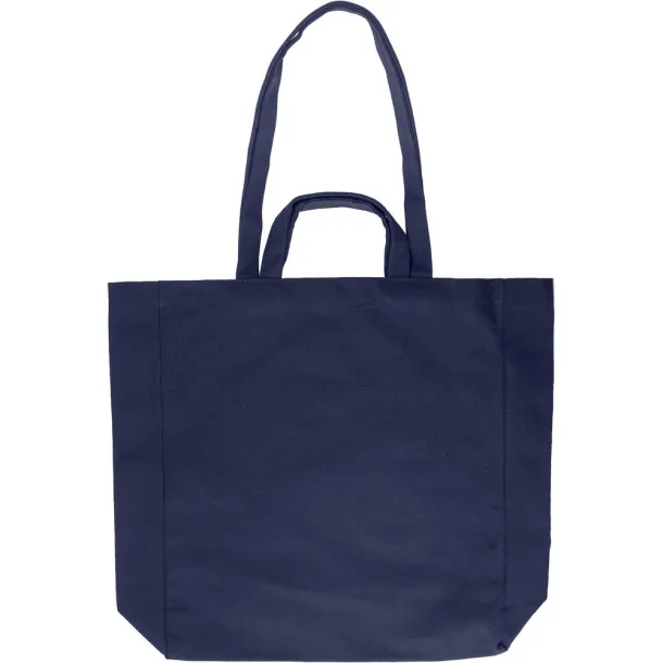  Recycled cotton shopping bag Plava
