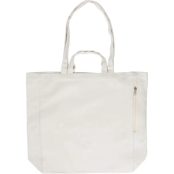  Torba za kupovinu od recikliranog pamuka - 350 g/m² beige