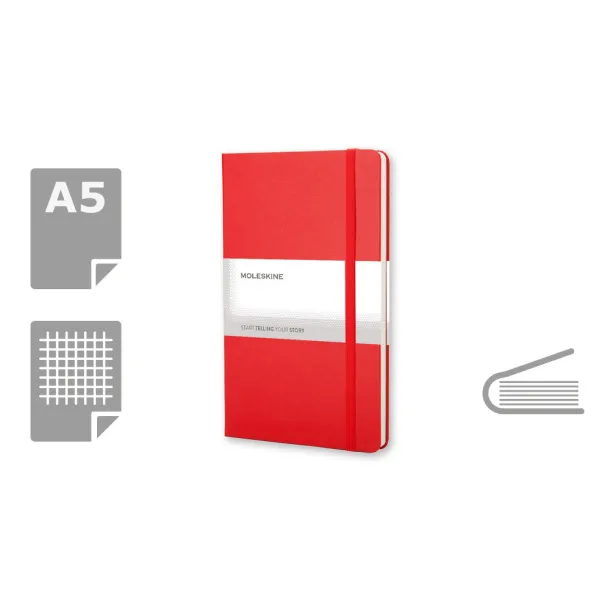  MOLESKINE Notebook approx. A5 Crvena