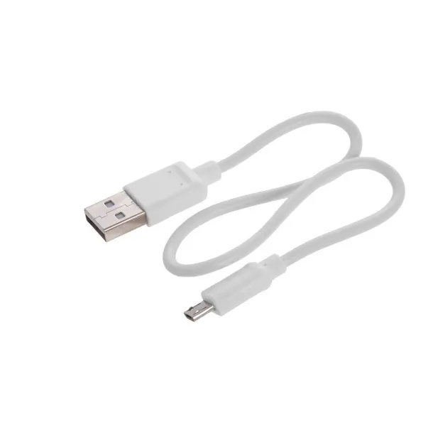  Prijenosna baterija sa svjetlom, 12 000 mAh Bijela