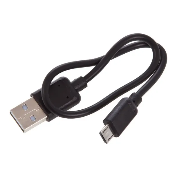  Prijenosna baterija 12 000 mAH sa svjetlom Crna