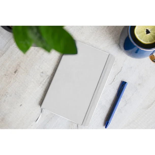 Roderick Notebook A5, recycled PU Bijela
