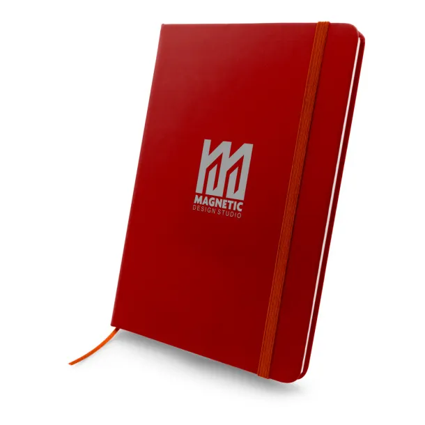 Roderick Notebook A5, recycled PU Crvena