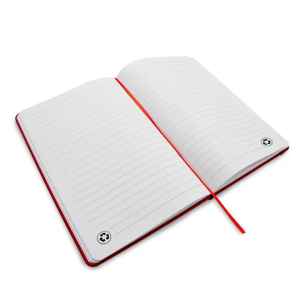 Roderick Notebook A5, recycled PU Crvena
