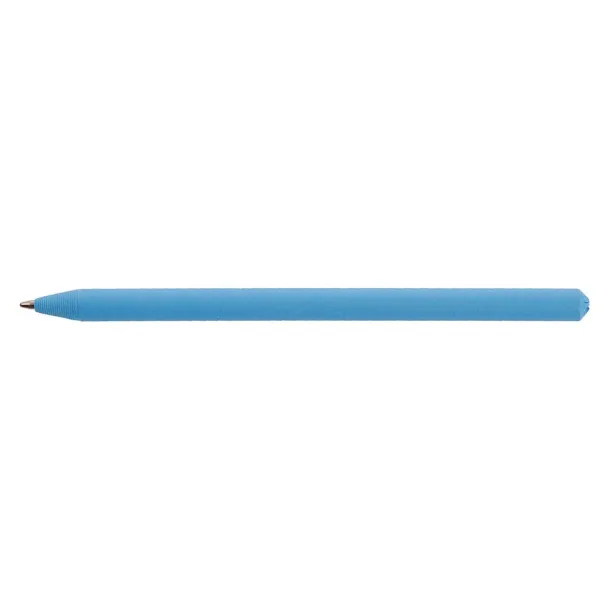  Ball pen made of rolled paper with cap Plava