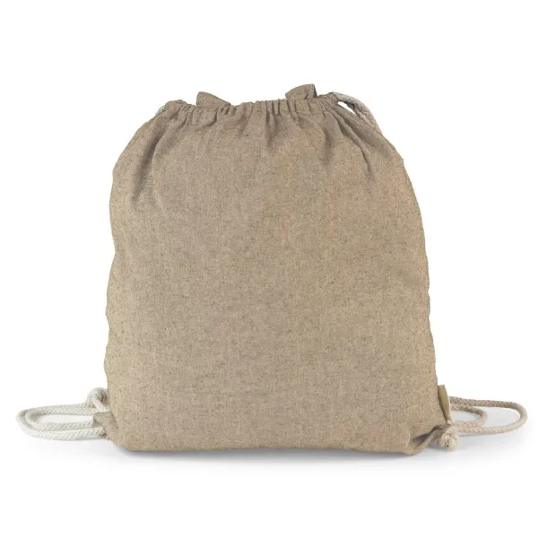  2u1 torba s vezicama za kupovinu od recikliranog pamuka beige
